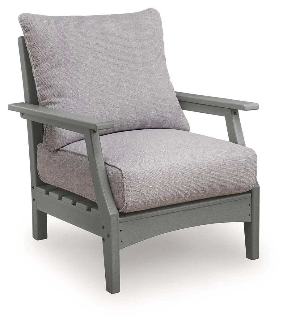 Cove Beach - Lounge Chair With Cushion (Set of 2) - Gray by Unique Piece Furniture