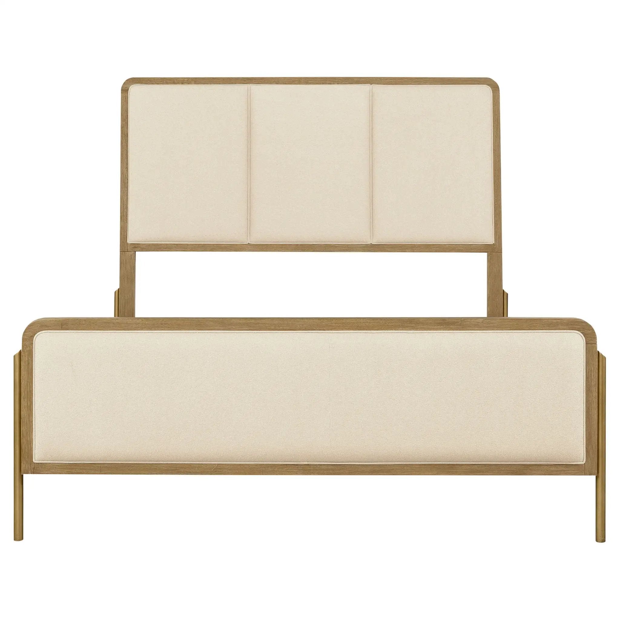 Arini 56-inch Eastern King Panel Bed Cream and Sand Wash by Unique Piece Furniture