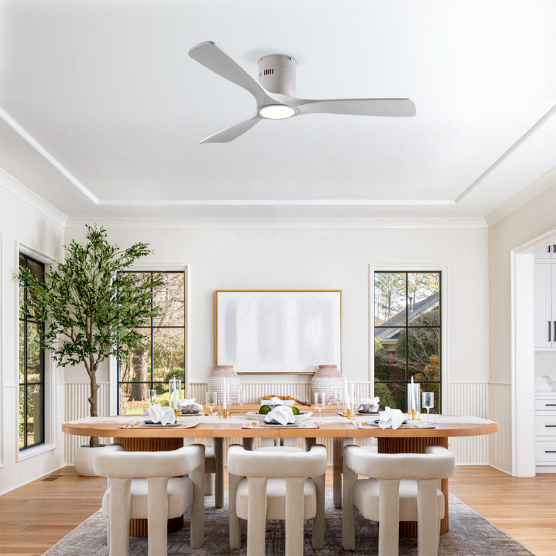 52 Inch Mounting Type Solid Wood Ceiling Fan With Light Kit by HouseOfZazla
