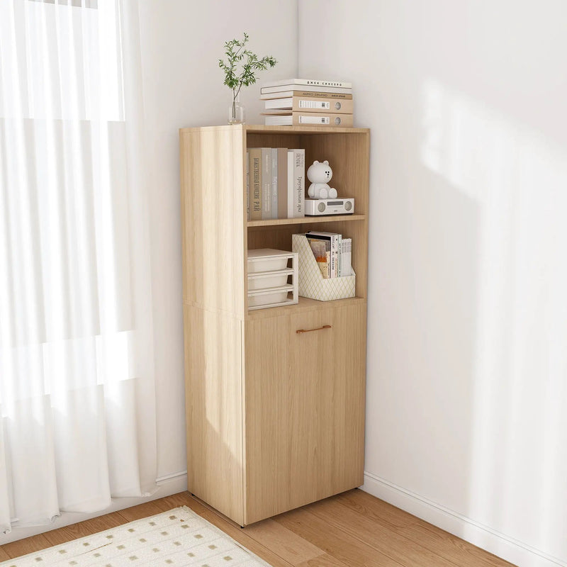 Stretchable Office Desk With Storage Shelves And Mobile Wheels by HouseOfZazla