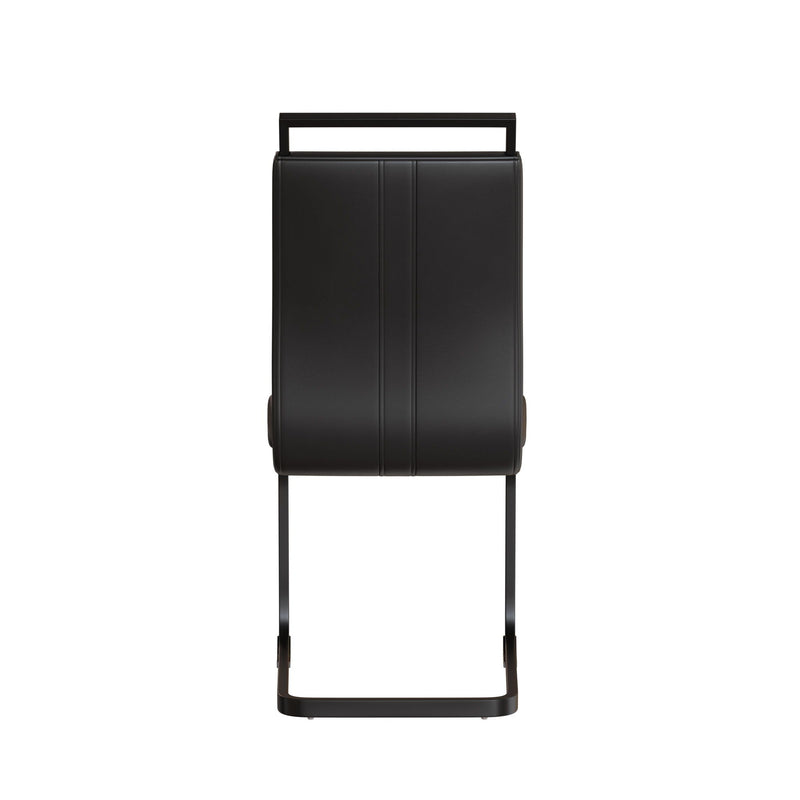 Modern Dining Chairs With High Back Upholstered Design Metal Legs by HouseOfZazla