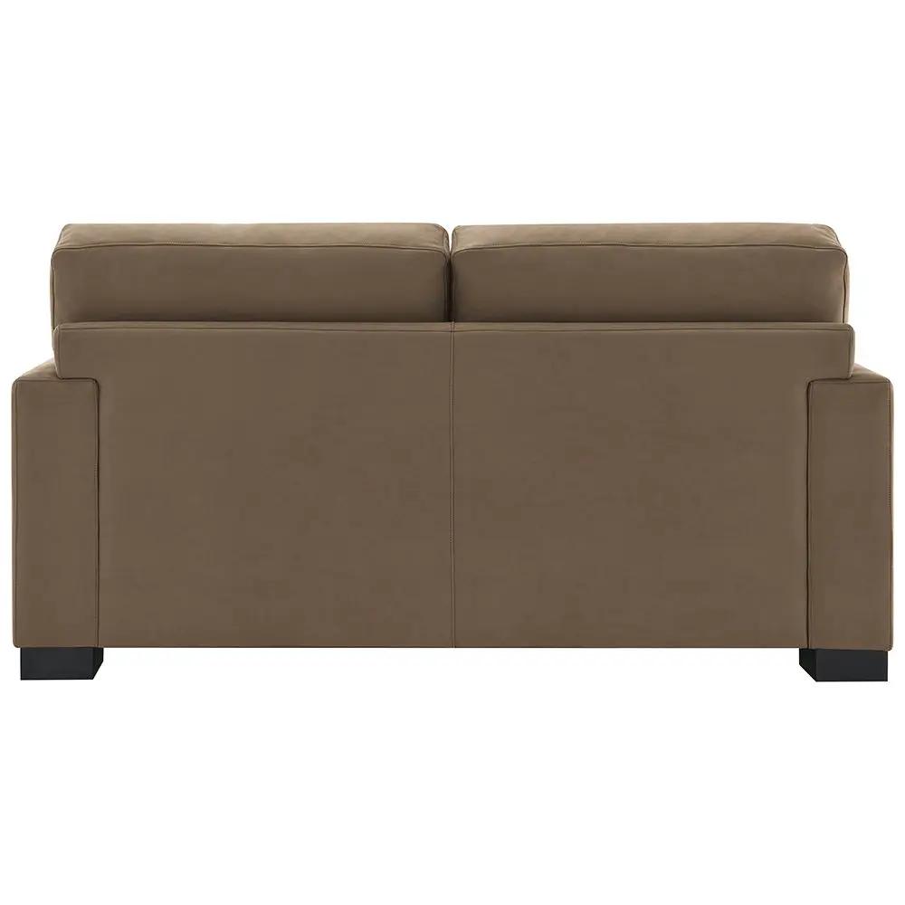 Darya - Loveseat With 3 Pillows - Brown Suede Fabric by Unique Piece Furniture