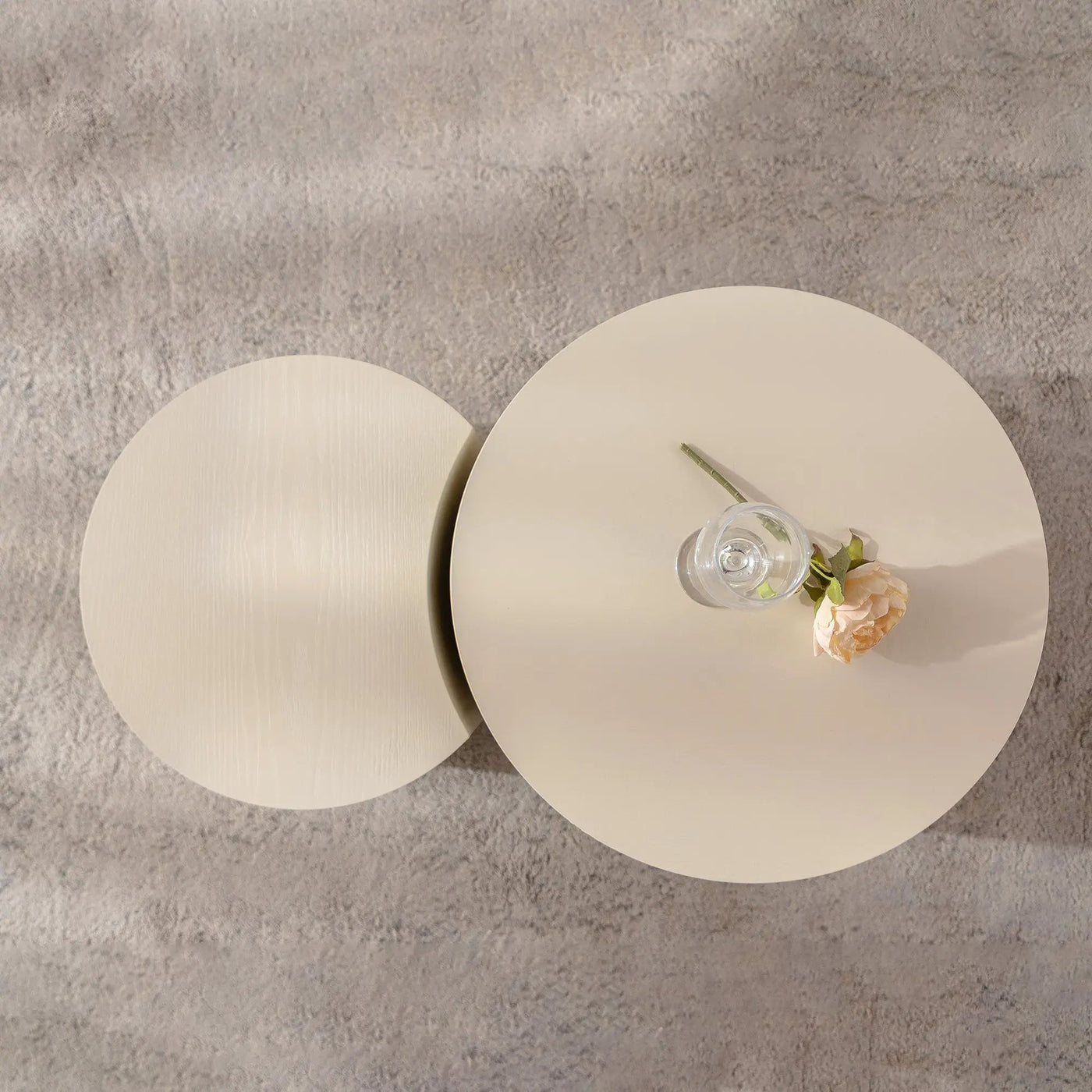 Round Coffee Table Handcrafted Relief Sturdy Pedestal by HouseOfZazla