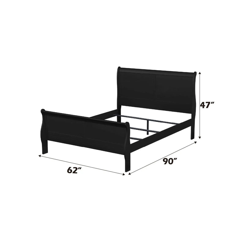 Louis Philippe - Sleigh Style Bed by Unique Piece Furniture