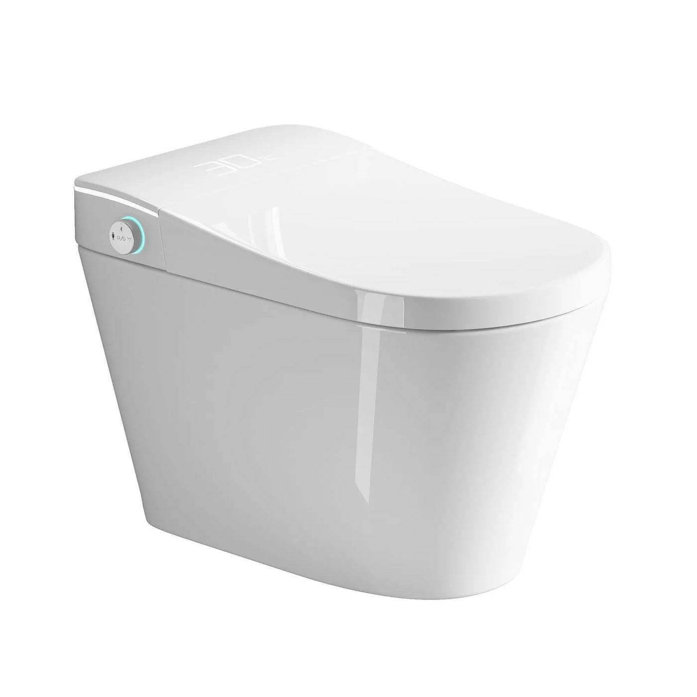 Smart Bidet Toilet With Auto Open / Close Seat, Warm Water Wash, Heated Seat, And Wireless Remote Control by HouseOfZazla