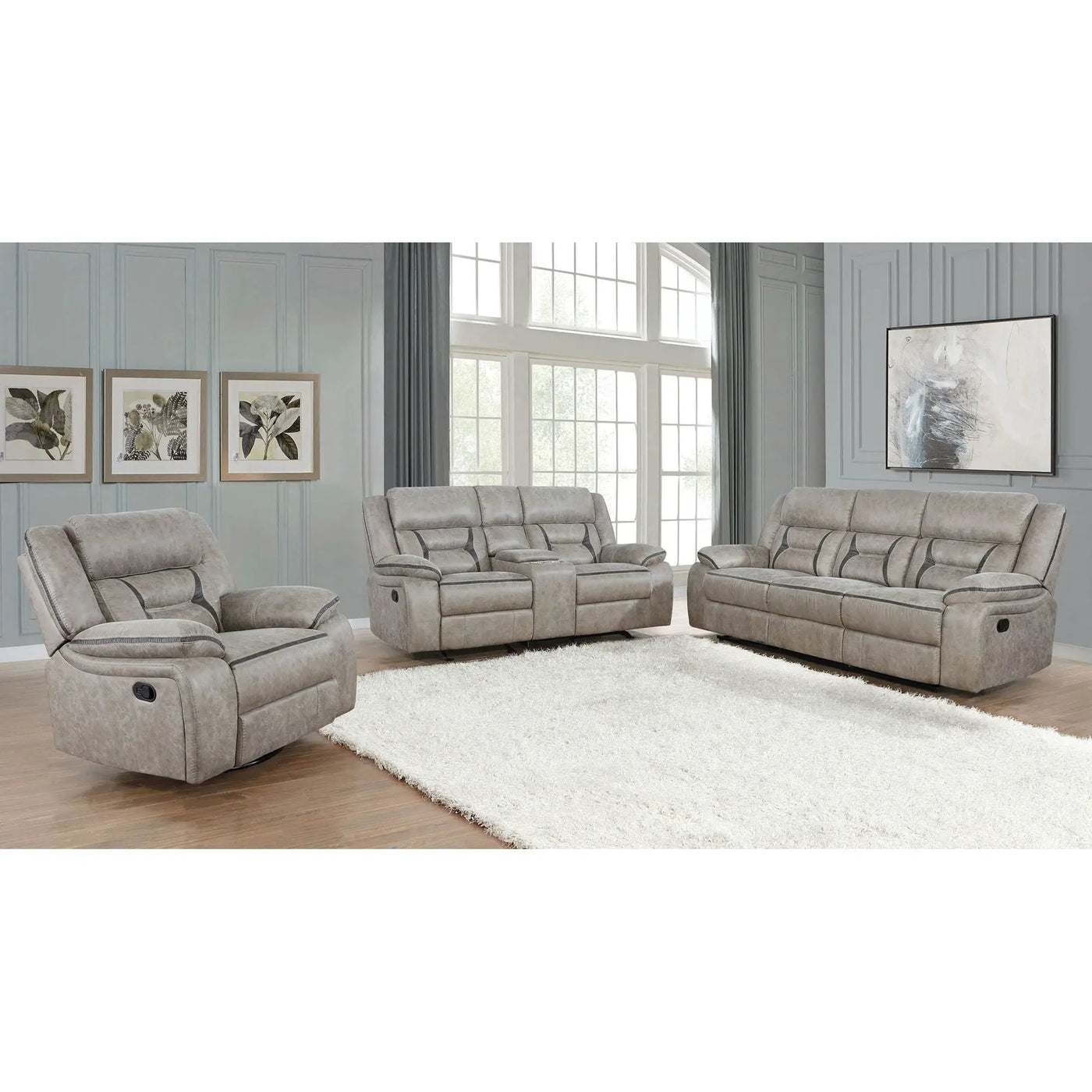 Brazelton - Pillow Top Arm Motion Living Room Set by HouseOfZazla