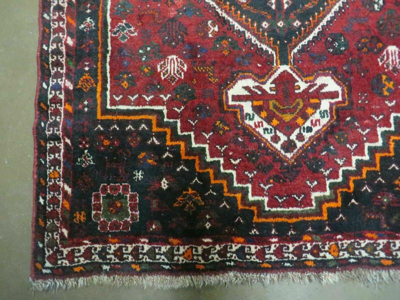 4' X 6' Antique Handmade Turkish Wool Veg Dyes Rug Organic Red Nice M10 by Jewel Rugs