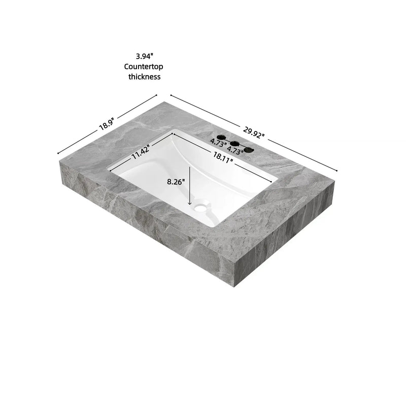 30" Muri Bathroom Sink, photo 7 of 7