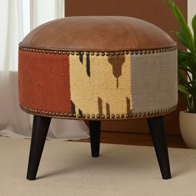 Footstool - Brown by HouseOfZazla