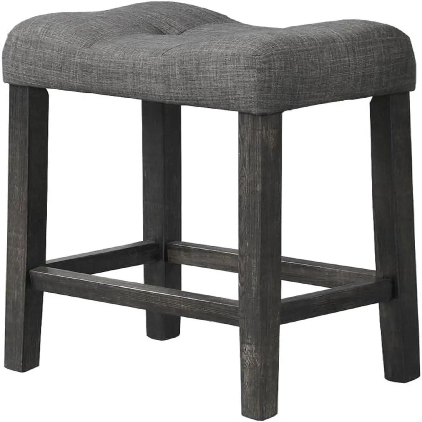 Transitional Style Counter Height Dining Stool With Footrest (Set of 2) by HouseOfZazla