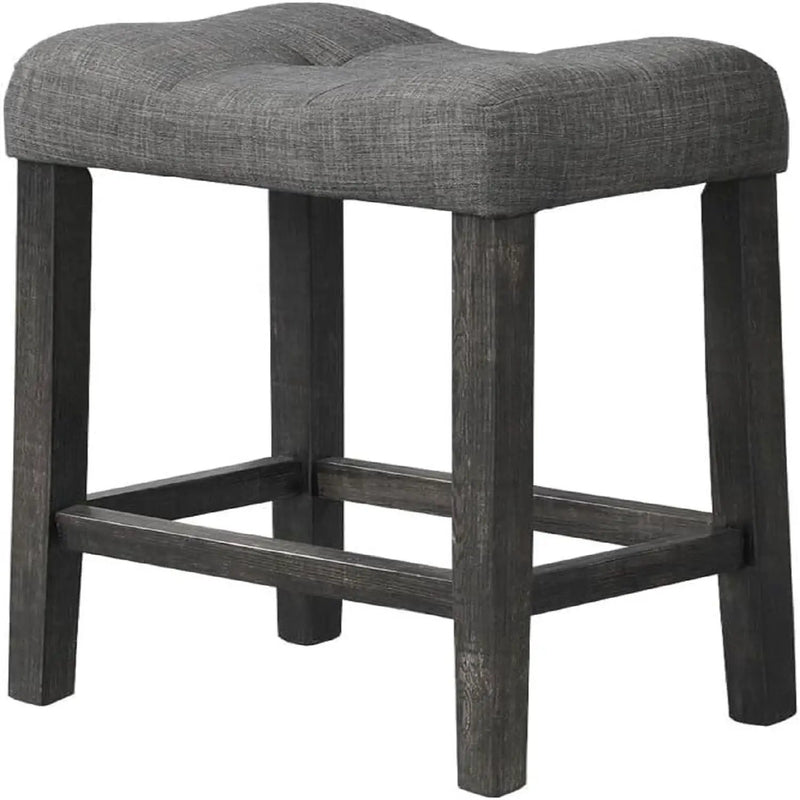 Transitional Style Counter Height Dining Stool With Footrest (Set of 2) by HouseOfZazla