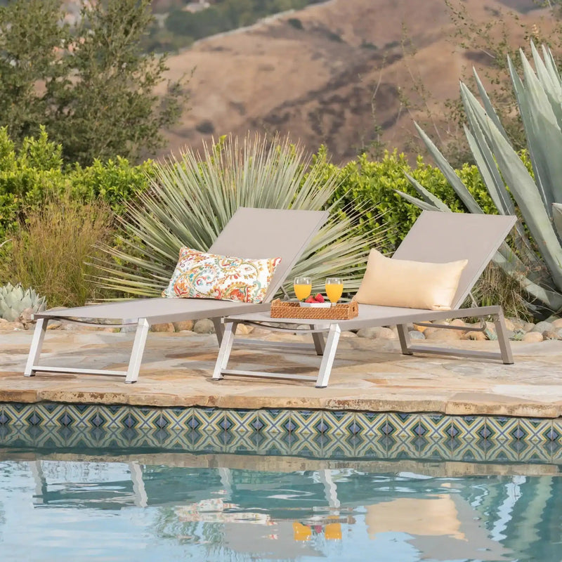 Myers Modern Chaise Lounge Set With Adjustable Back by HouseOfZazla