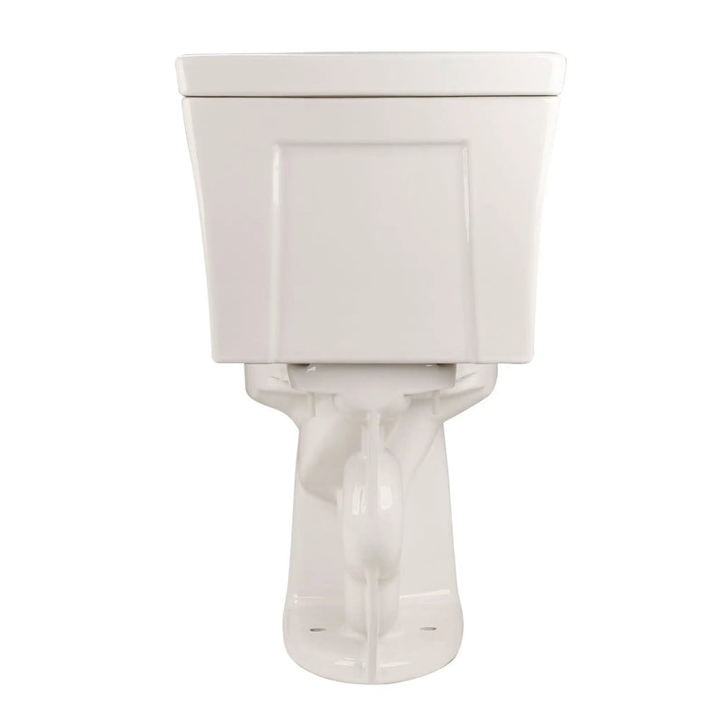 Gloss 2 Piece Toilet With 1.28 Gpf Tornado Flush, Rimless Bowl, Soft Closing Seat - Gloss White by HouseOfZazla