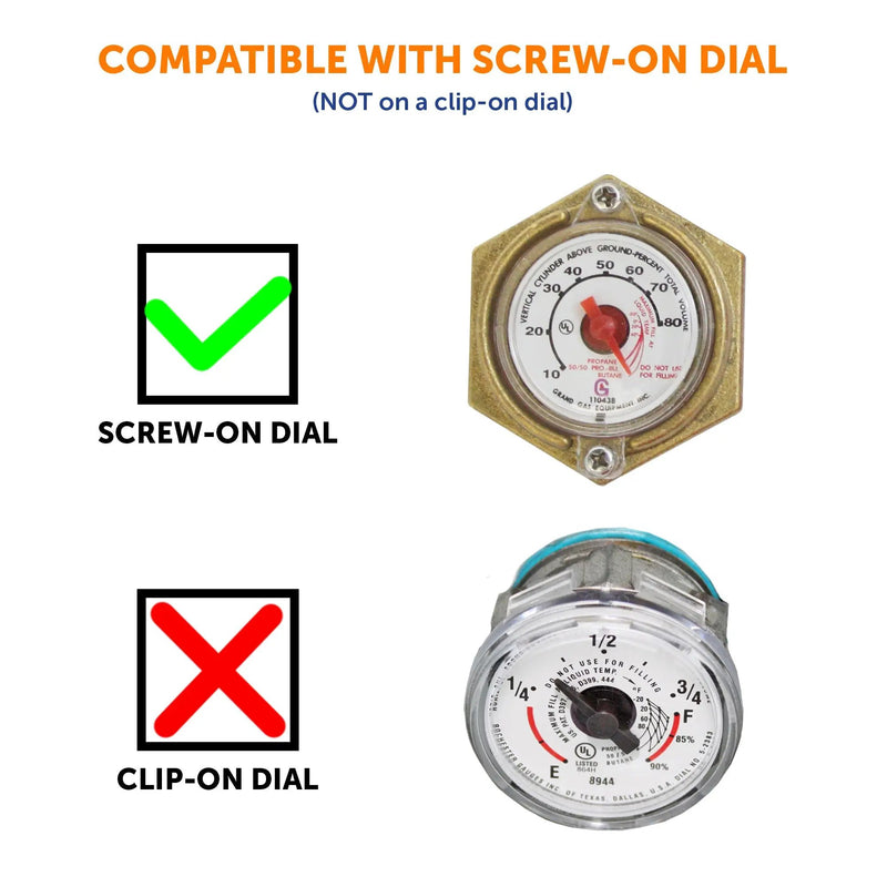 Flame King 0-90 Ohm Twin-Site Remote Dial Gauge for RV ASME Propane Tanks by Flame King Products