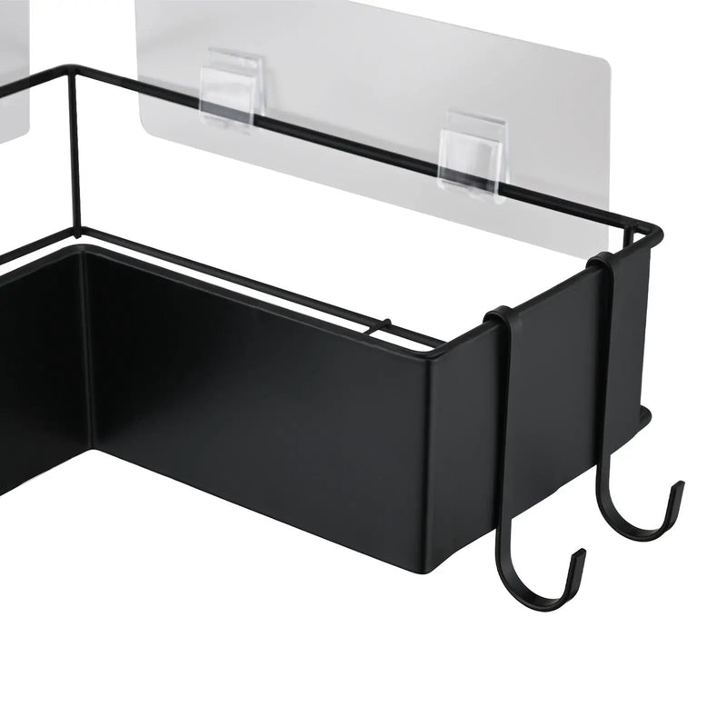 2-Pack Drill-Free Adhesive Corner Shower Caddy Organizer by HouseOfZazla