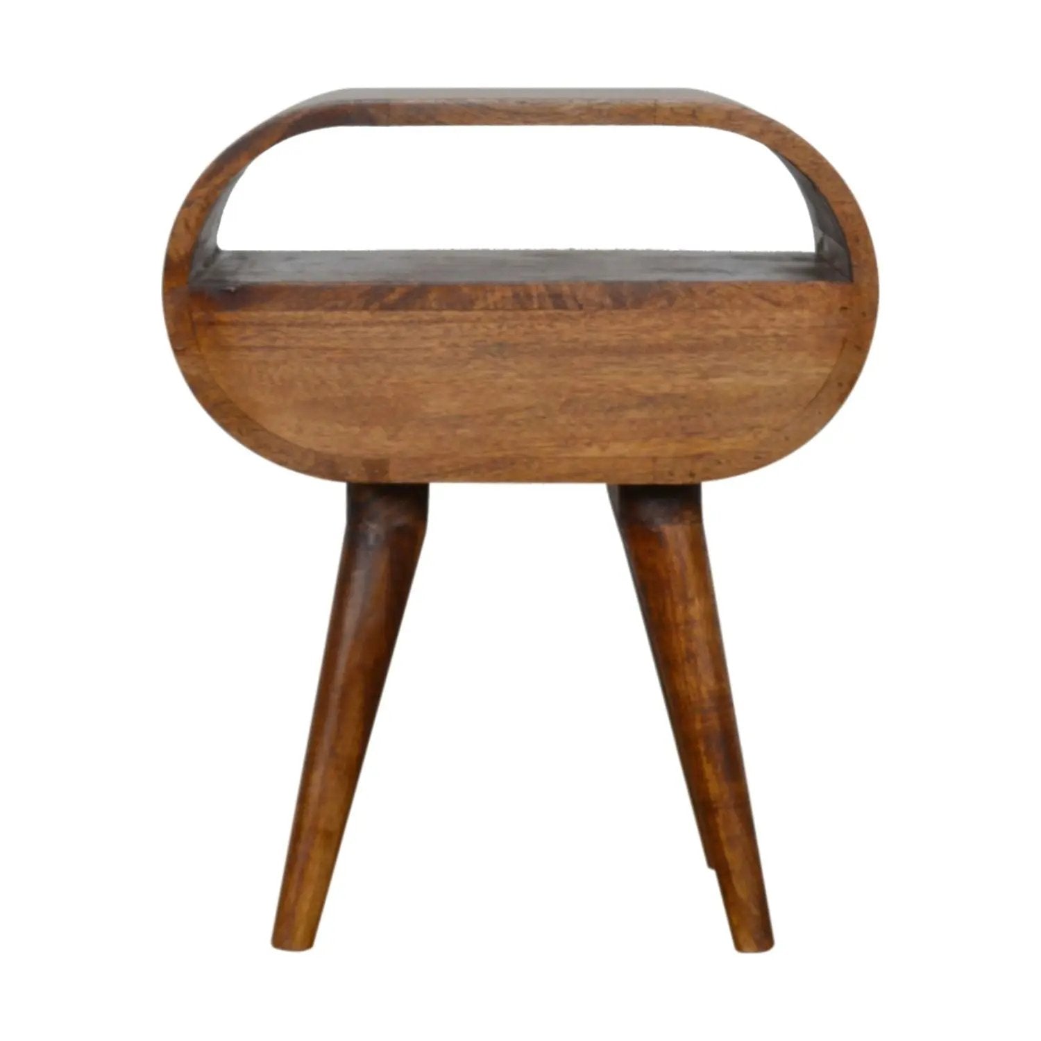 Circular Open Bedside Nightstand by HouseOfZazla