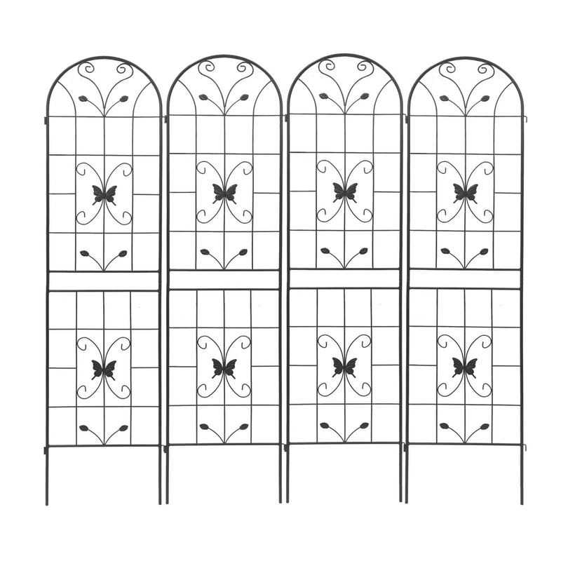 Garden Metal Trellis Rustproof Trellis For Climbing Plants Outdoor Flower Support by HouseOfZazla