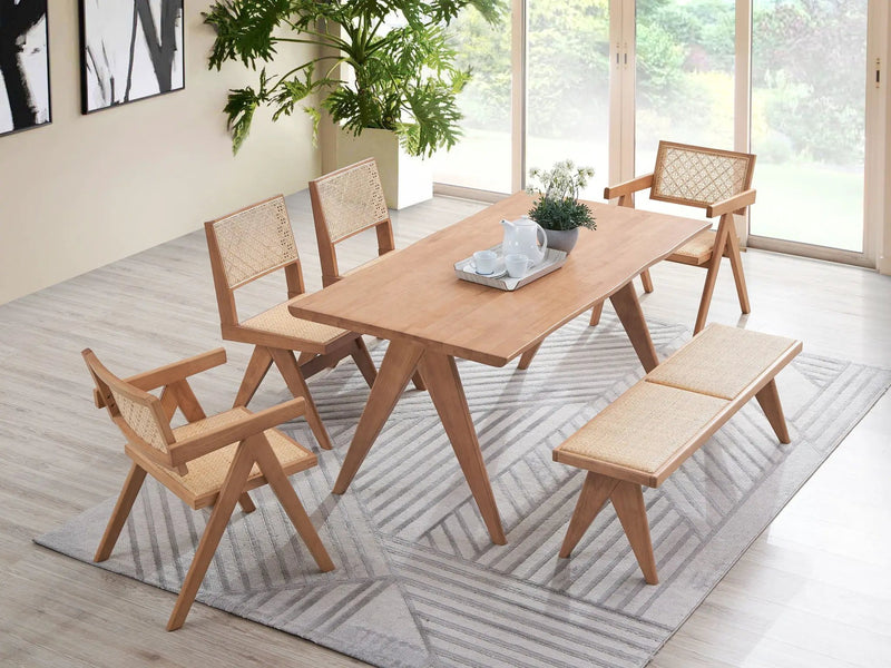 Valentina - 6 Pieces Patio Furniture Set - Rattan / Natural by Unique Piece Furniture