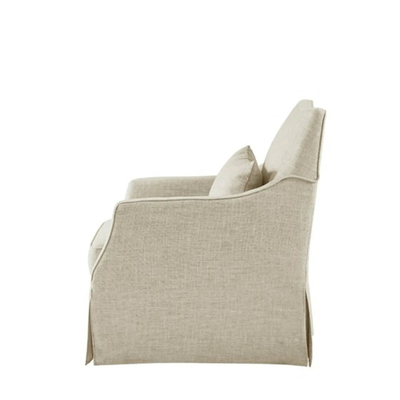 Traditional Design London Skirted Swivel Chair by HouseOfZazla