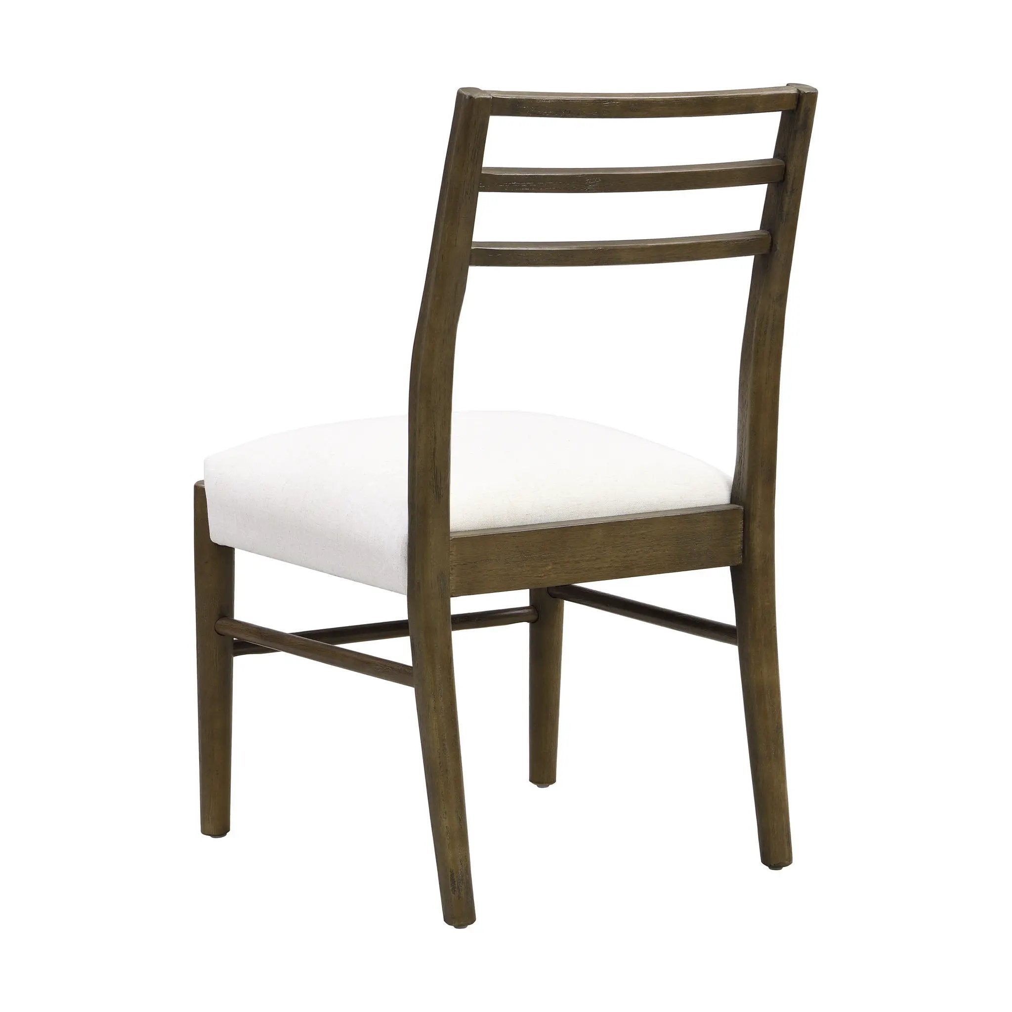 Farmhouse Style Dining Chair Set With Ladder Back Design by HouseOfZazla