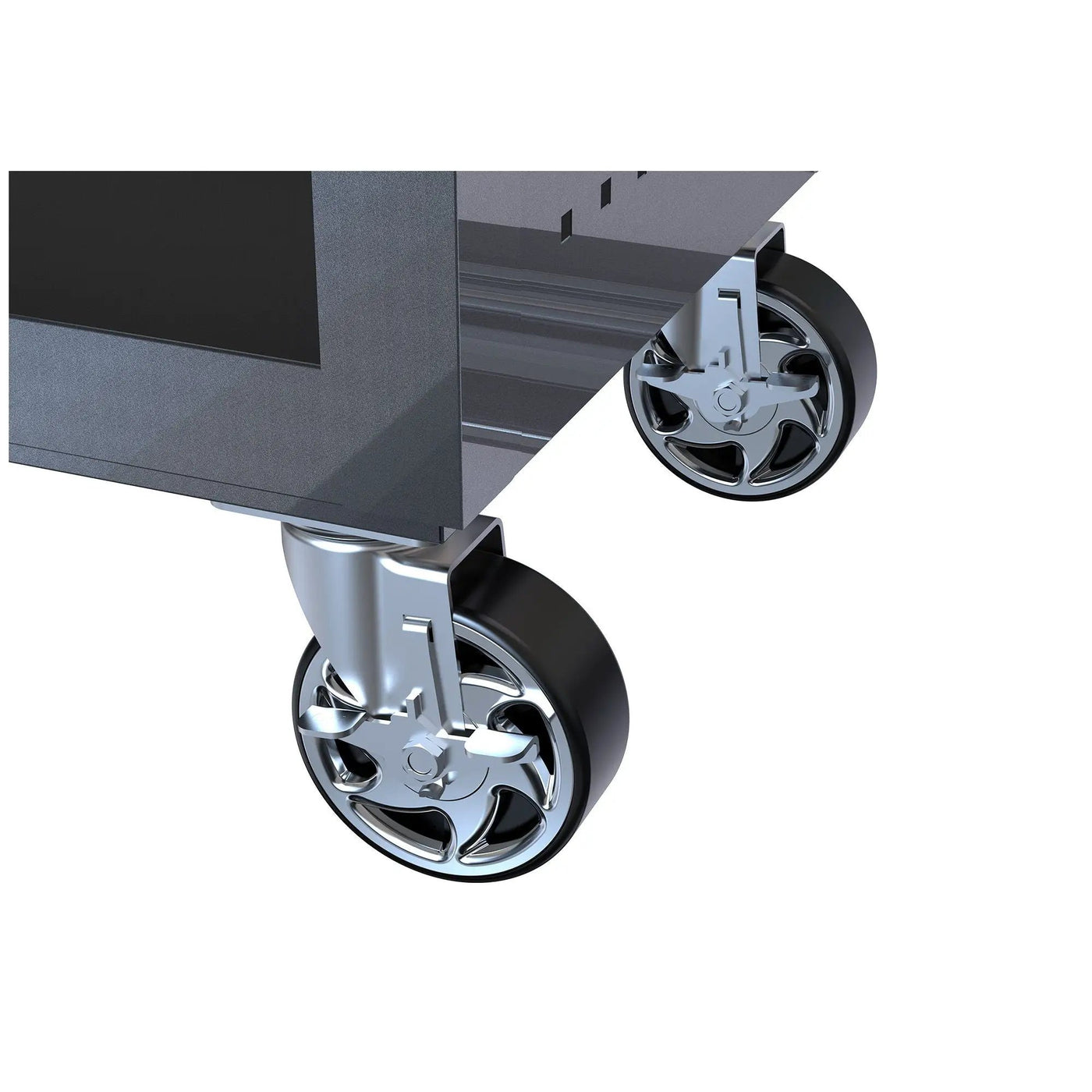 4 Drawers Multifunctional Tool Cart With Wheels And Wooden Top by HouseOfZazla