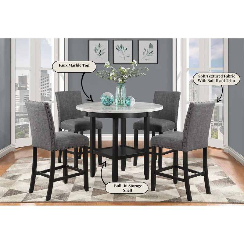 Greta - Bar Table - Antique White by Unique Piece Furniture