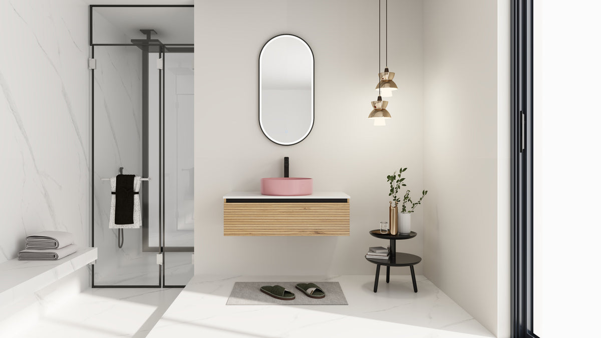 36" Wall-Mounted Bathroom Vanity with Sink Combo, photo 10 of 10