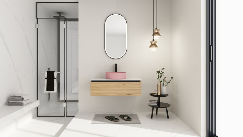 36" Wall-Mounted Bathroom Vanity with Sink Combo, photo 10 of 10