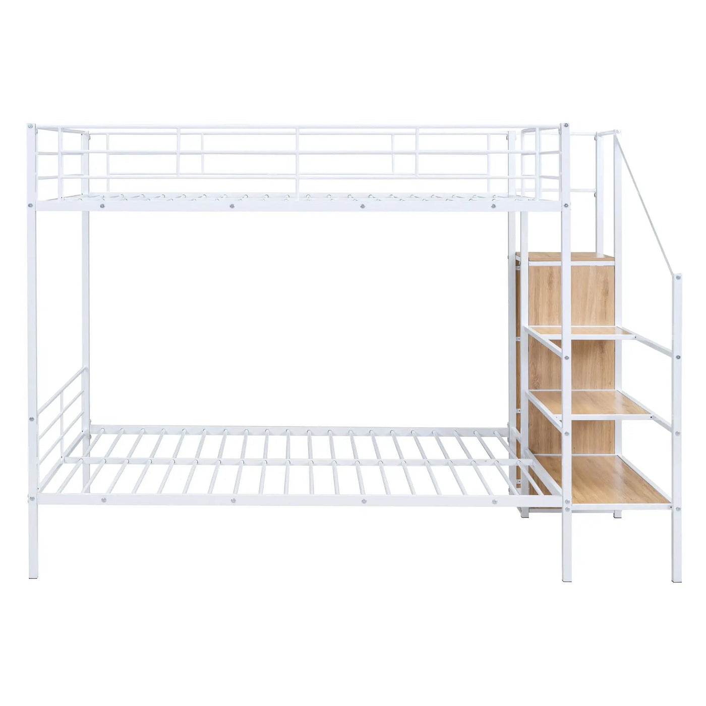 Bunk Bed With Lateral Storage Ladder And Wardrobe by Unique Piece Furniture