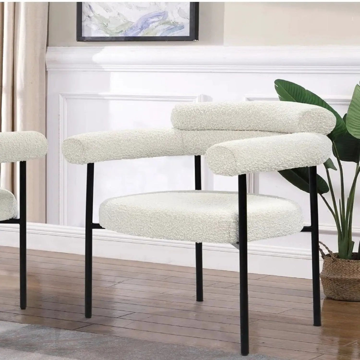 Upholstered Accent Dining Chairs With Armrests (Set of 2) by Unique Piece Furniture