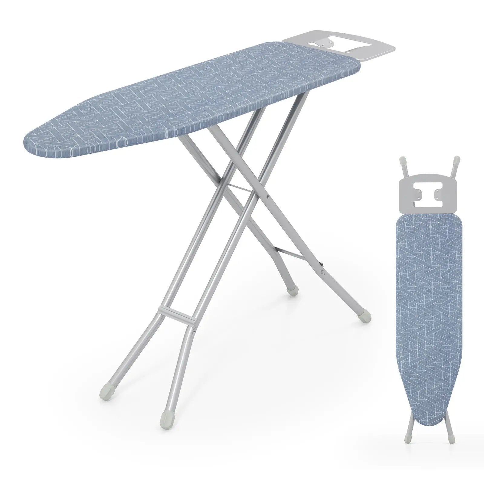 48 Inch x 13.5 Inch Ironing Board with Iron Rest for Home-Gray by DirectDeals