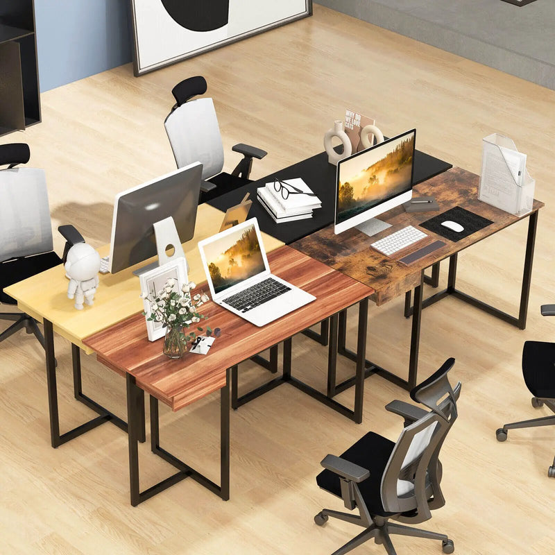 48 Inch Computer Desk with Metal Frame and Adjustable Pads by DirectDeals