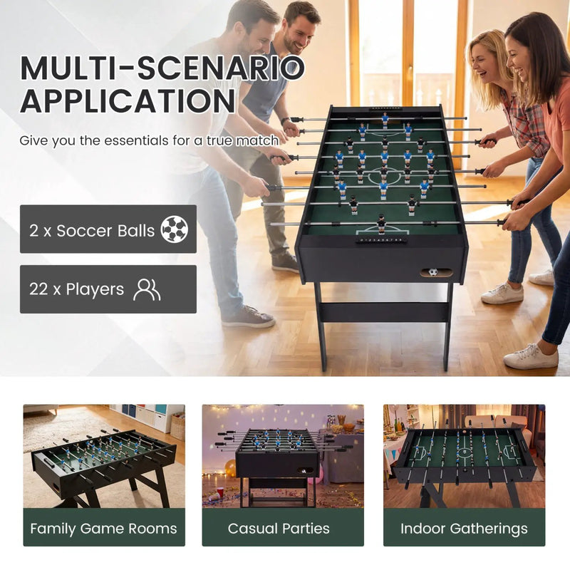 48 Inch Folding Foosball Table - Competition Size by DirectDeals