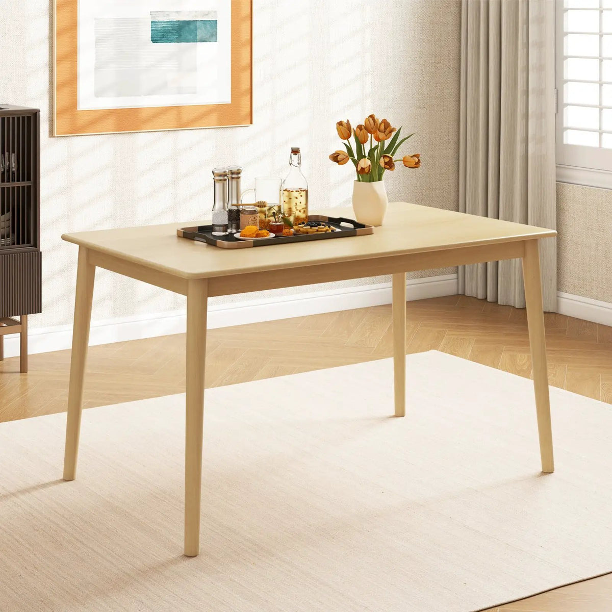 48 Inches Wooden Dining Table for 4 People, photo 2 of 16