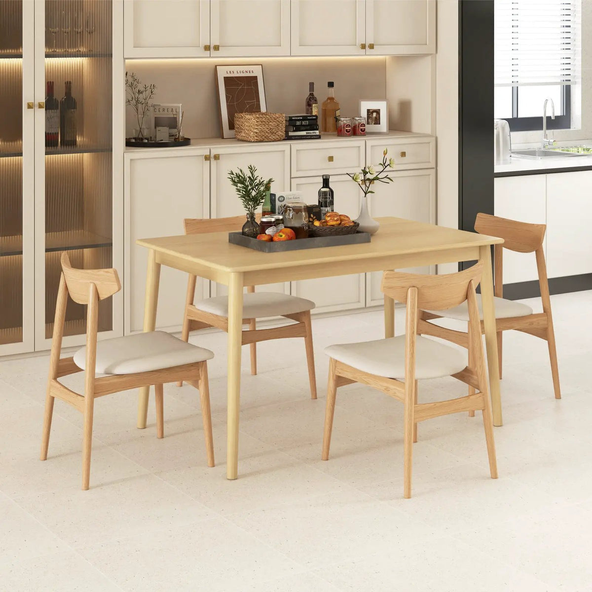 48 Inches Wooden Dining Table for 4 People, photo 4 of 16