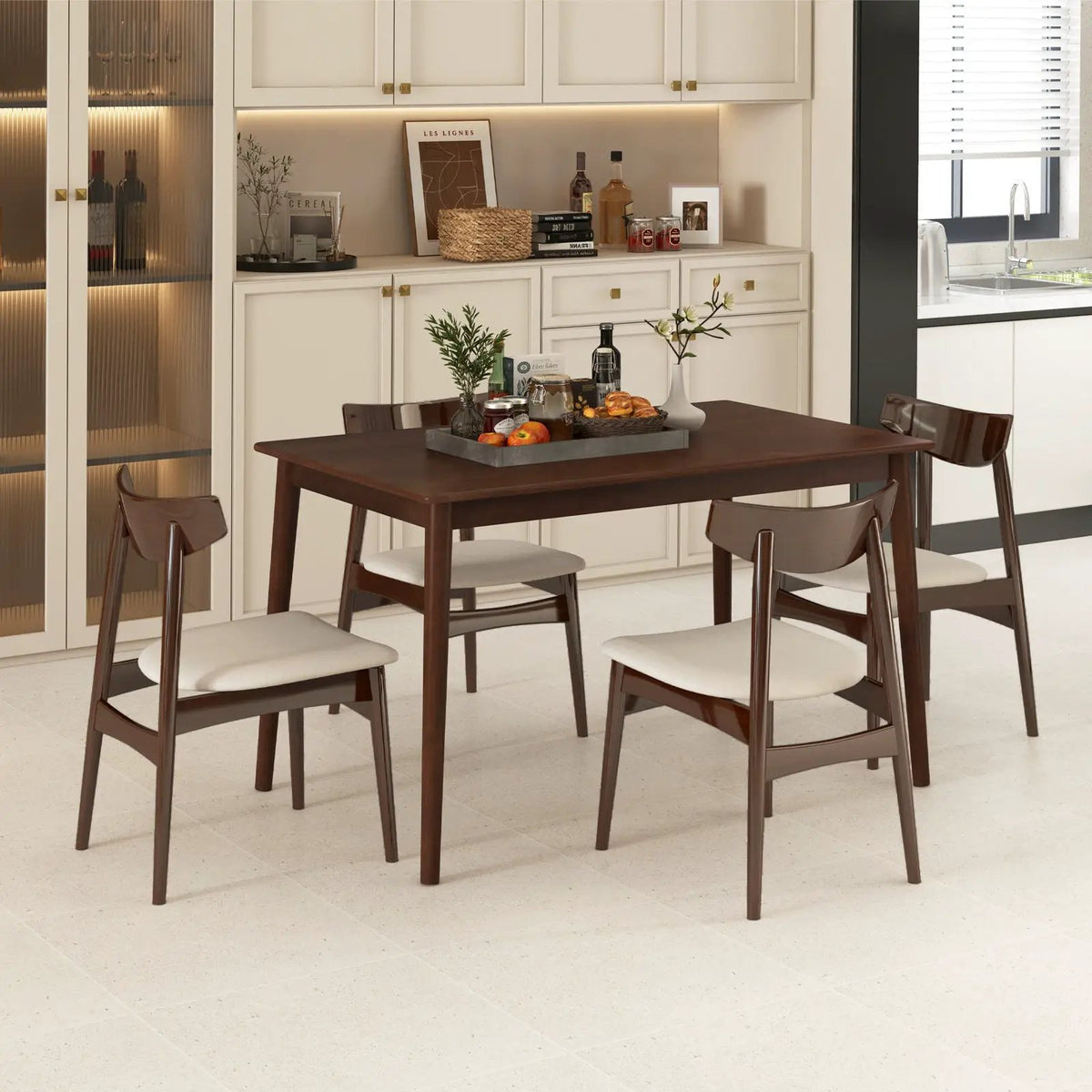 48 Inches Wooden Dining Table for 4 People, photo 3 of 16