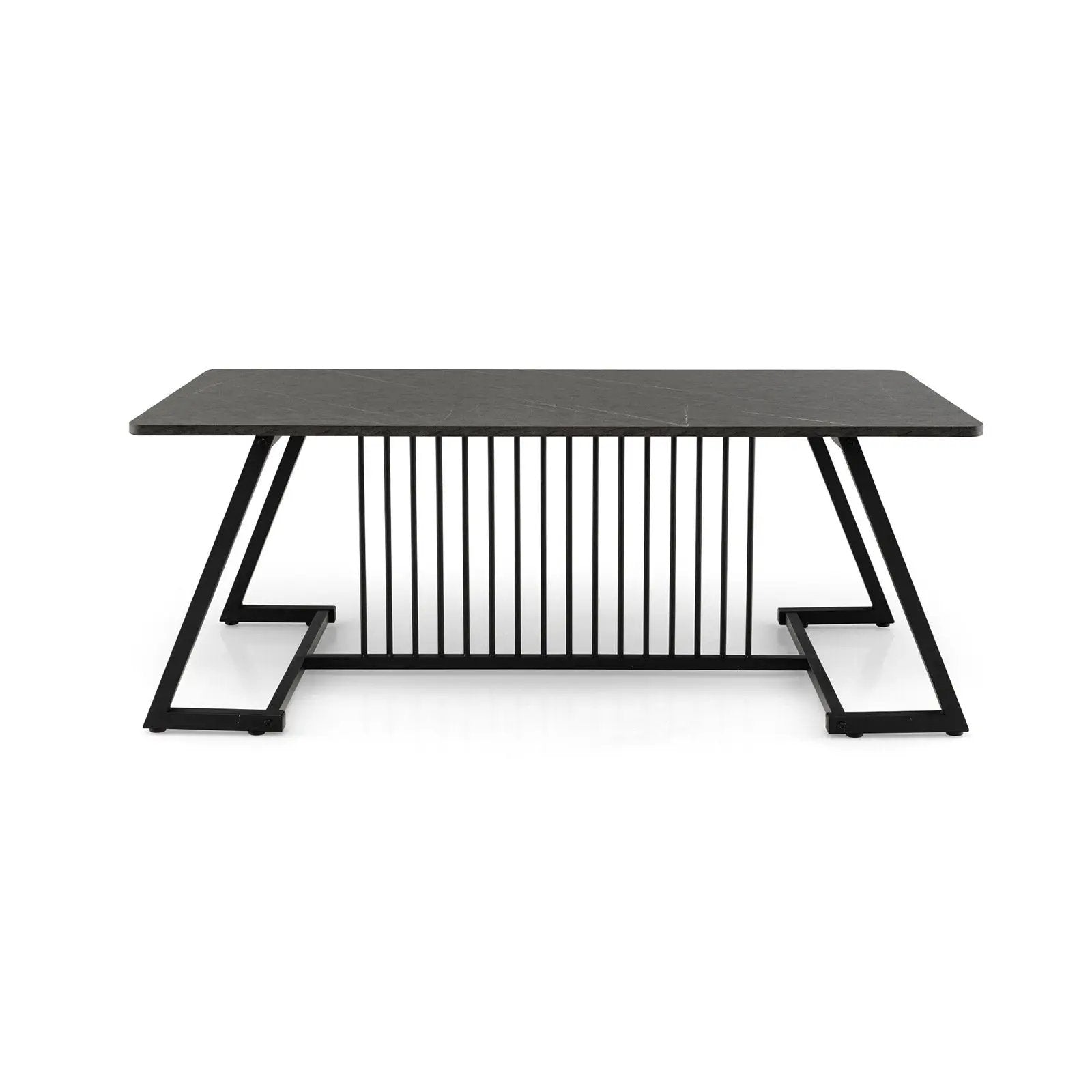 48 Inch Modern Style Coffee Table with Spacious Tabletop for Living Room-Black by DirectDeals
