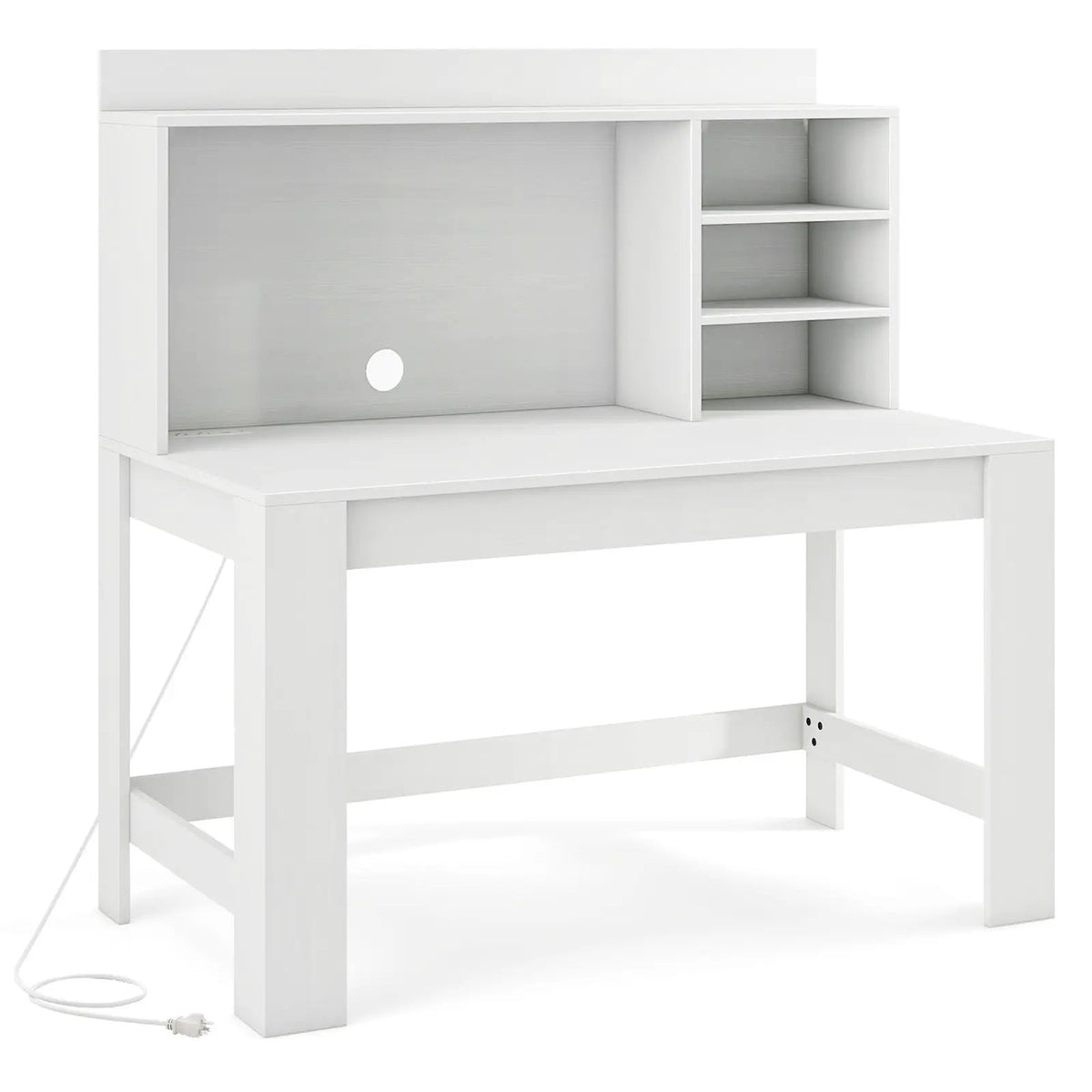 48 Inch Writing Computer Desk with Anti-Tipping Kits and Cable Management Hole, photo 3 of 10