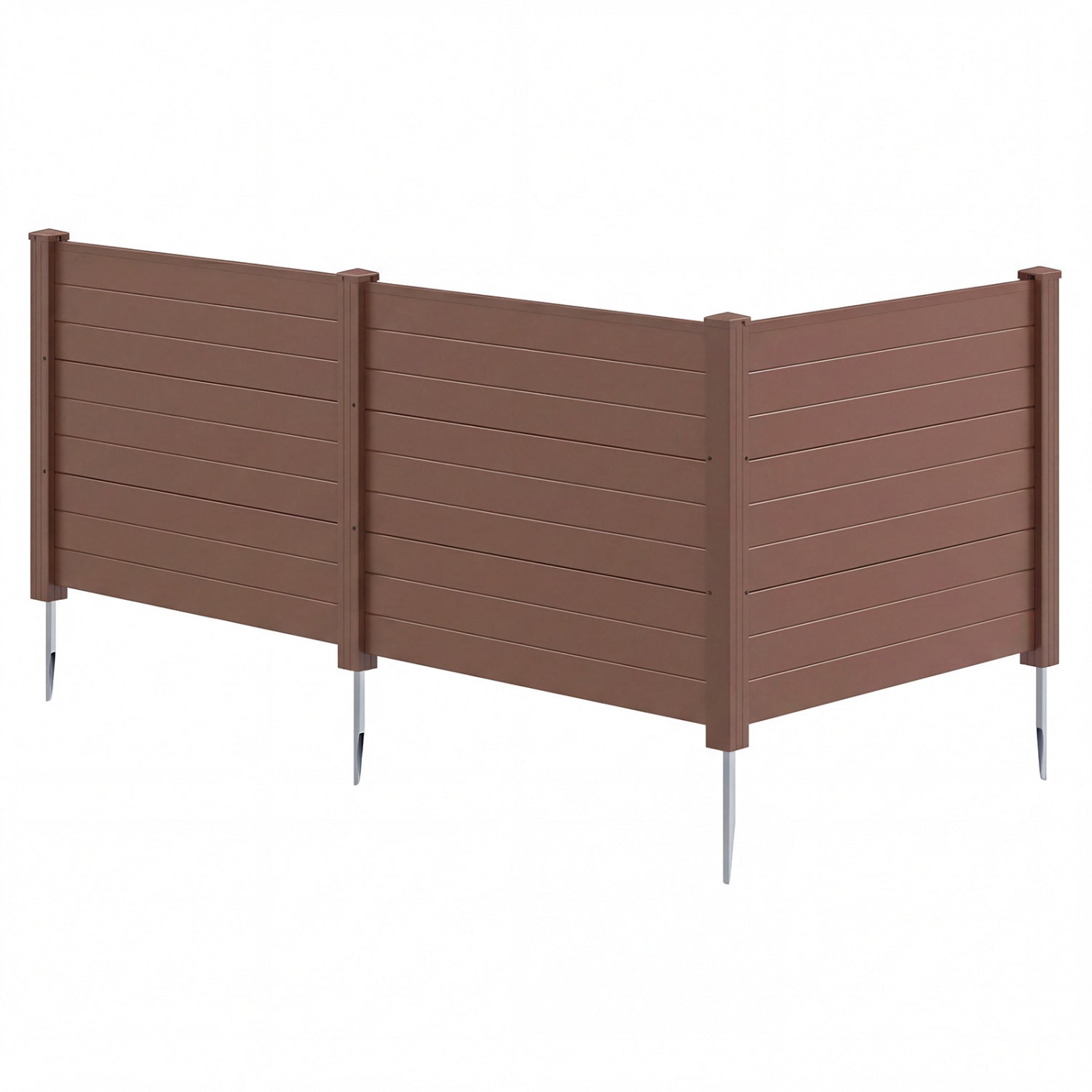 48 x 38 Inches Air Conditioner Fence 2 Panels Outdoor Privacy Fence by DirectDeals