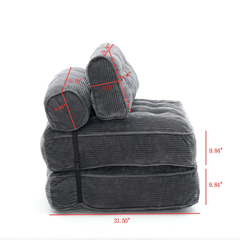 Folding Sofa Bed, Convertible Sleeper Chair by HouseOfZazla