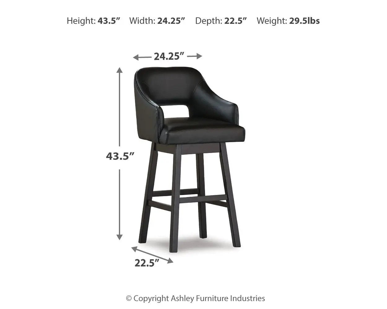 Tallenger - Upholstered Swivel Barstool (Set of 2) by Unique Piece Furniture