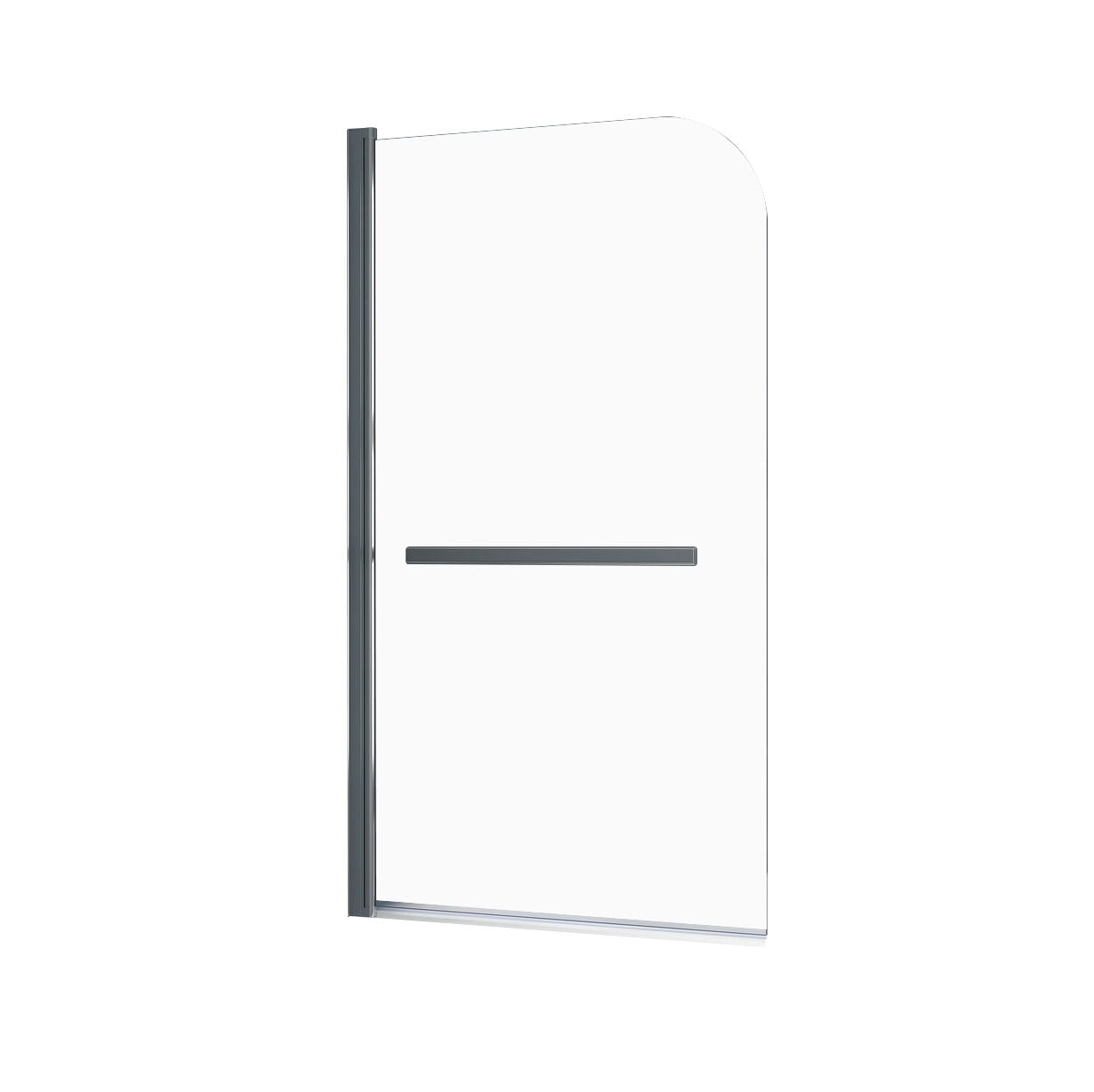 Bathtub Screen Framless Shower Door Tempered Glass Shower Panel - Transparent by HouseOfZazla