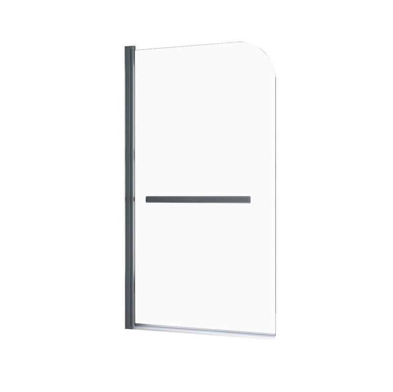 Bathtub Screen Framless Shower Door Tempered Glass Shower Panel - Transparent by HouseOfZazla