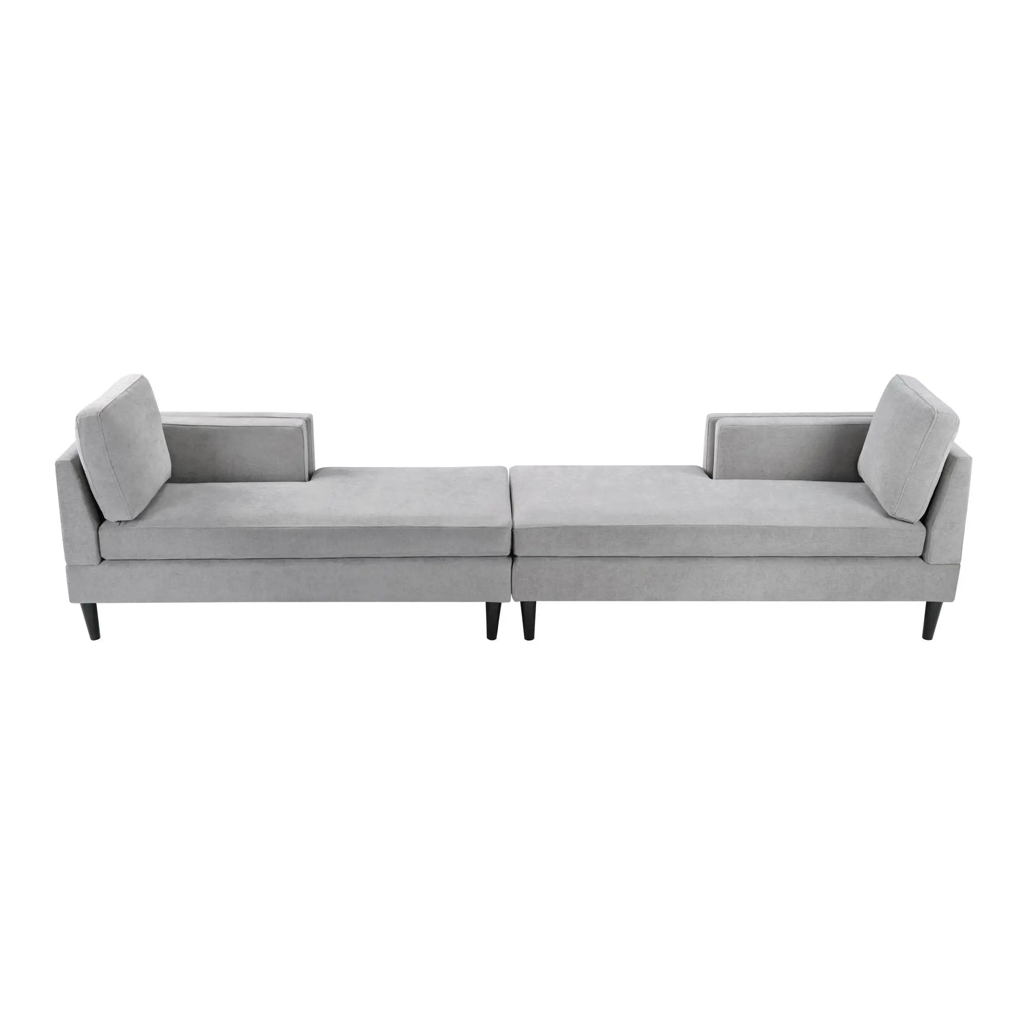 Chaise Lounge Sofa Bed With Dual Layer Armrests For Living Room by Unique Piece Furniture