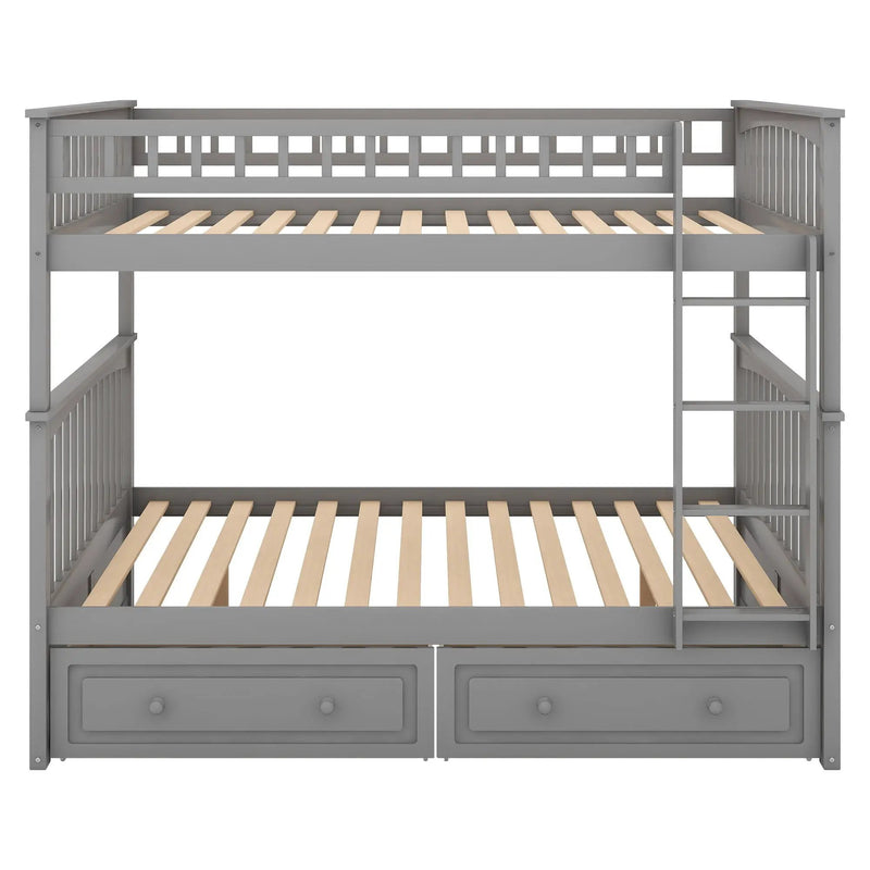 Bunk Bed With Drawers, Convertible Design by HouseOfZazla