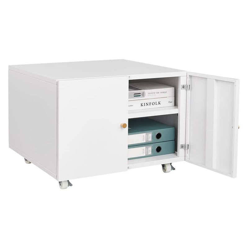 Office Furniture Copier Cabinet 2 Door Steel Copier Stand Mobile Pedestal File Printer Stand by HouseOfZazla