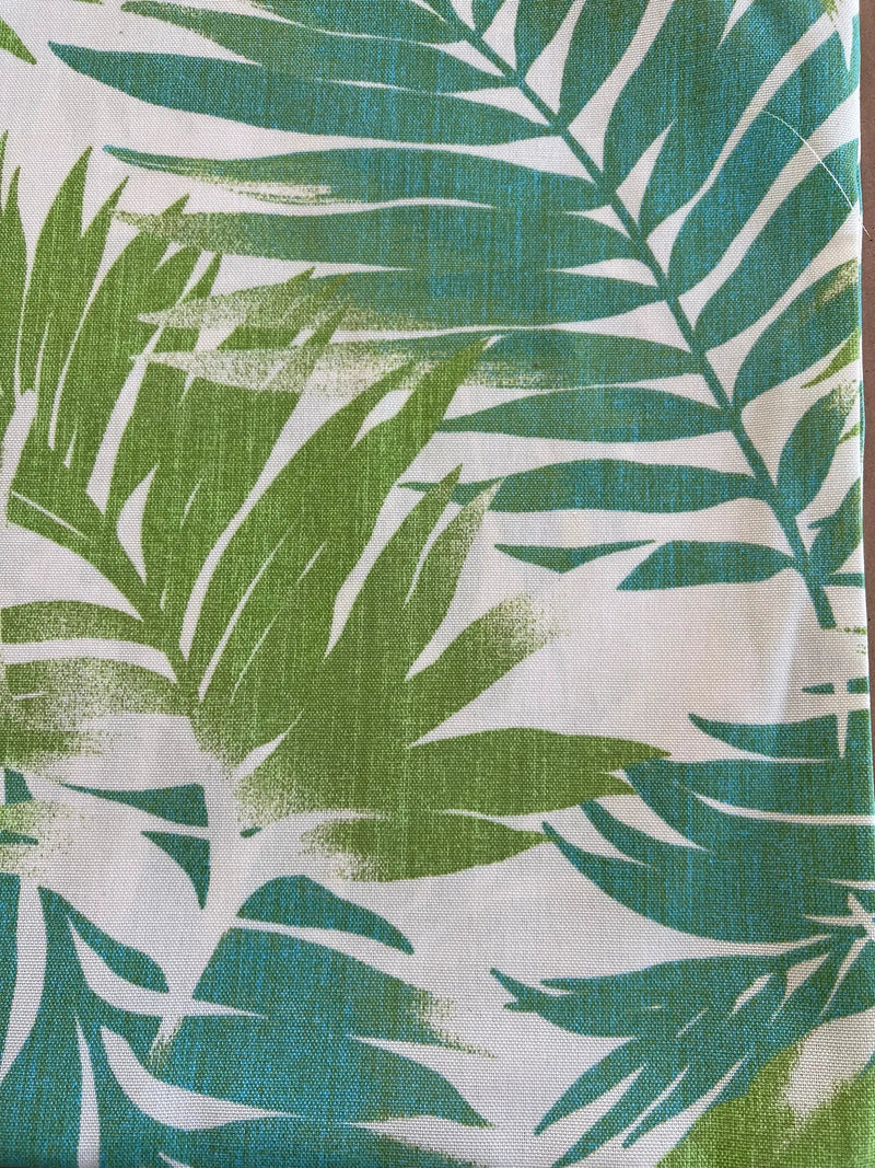 6 Pack Outdoor Pillow Covers - Aqua Tropical Palm by HouseOfZazla