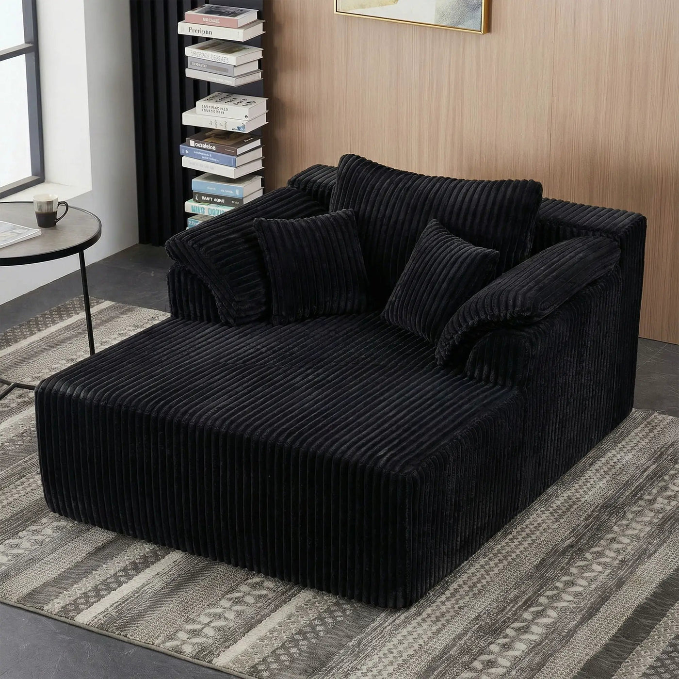 Chaise Lounge Chair, Deep Seat Sleeper Couch For Living Room by HouseOfZazla