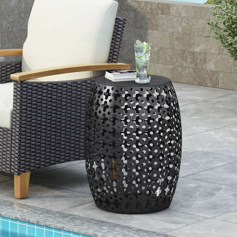 Modern Design, Metal End Table, Large by HouseOfZazla