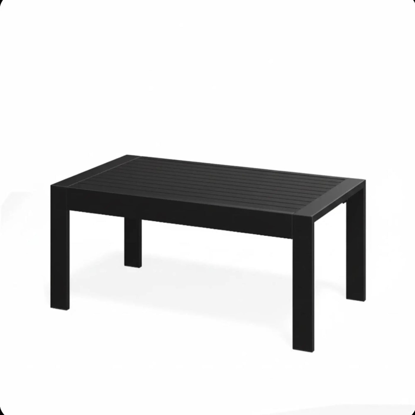 All-Weather Outdoor Coffee Table With Wood-Look Top by HouseOfZazla